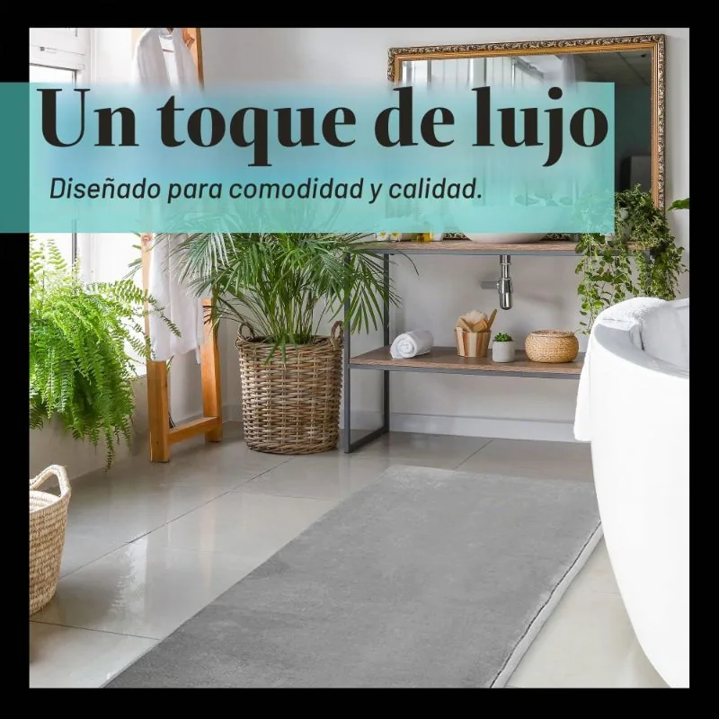 Genteele Alfombra de Baño de Espuma Viscoelástica 22x36" — foto 3